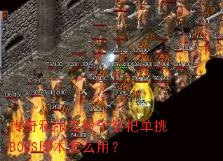 ����˽�������Ӽ��뵥��BOSS�ű���ô�ã�