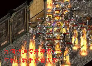 如何快速提升等级?传奇私服新手必看攻略 如何快速提升等级?传奇私服新手必看攻略