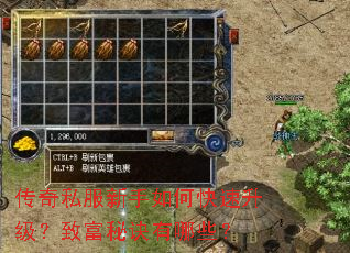 传奇私服新手如何快速升级?致富秘诀有哪些? 传奇私服新手如何快速升级?致富秘诀有哪些?