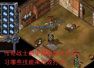 传奇战士新手期后应优先学习哪些技能来高效打怪? 传奇战士新手期后应优先学习哪些技能来高效打怪?