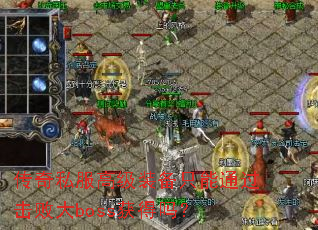 ����˽���߼�װ��ֻ��ͨ�����ܴ�boss�����